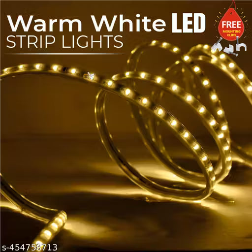 Errol 3 Meter led Strip Lights Energy Saving led Light Waterproof Strip Lights for Room | led Strip Light for False Ceiling | Home Decor Lights | Home Decoration | Diwali | Decore (Warmwhite)