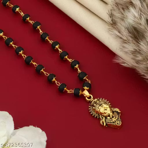 RUDRAKAVACH Gold Plated Karungali mala with Hanumanji pendant | Karungali Malai with Ha,Protection & Strengthnumanji Pendant