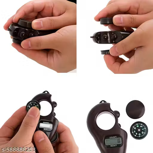 Digital Fingers Counter for Pooja Meditation Prayer – Portable Japa Mala Counting Device, Tally Counter with LCD Display for Chanting, Mindfulness, and Spiritual Practice (Multicolor)