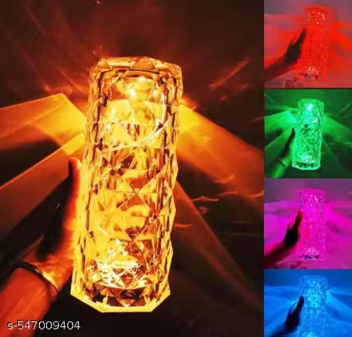 Sparkplug Rose Crystall Night Light Table lamp multicolor pack of 01