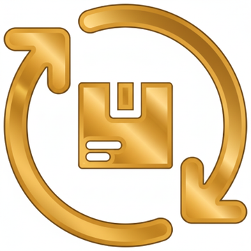 Gold Return Icon