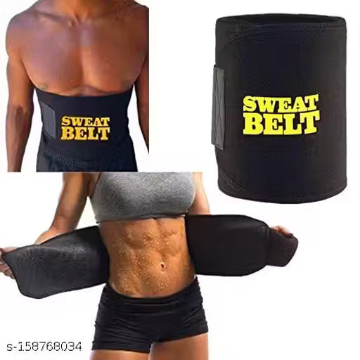 Happy Glory Double Spring Tummy Trimmer Combo with Sweat Belt & Toning Tube Resistance Band Abdominal Gym Accessories Fat Buster Exerciser Abs Workout Equipment for Men & Women