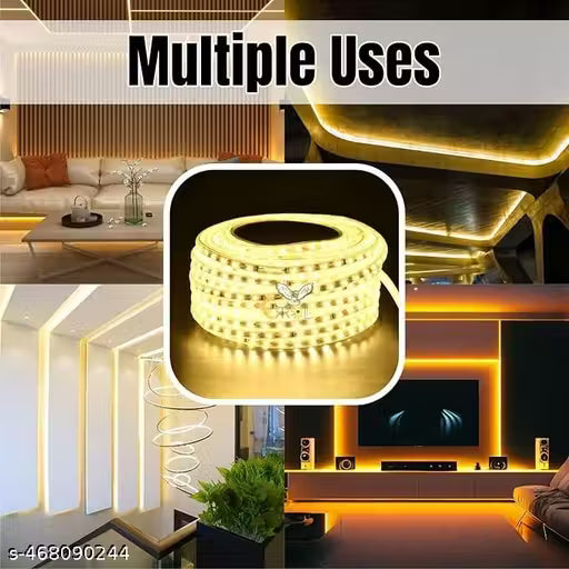 RajBrothers Led Rope Light Warm White 3-Meter 360 LED High Brightness Waterproof Led Strip Light Rice Light String Light Decorative